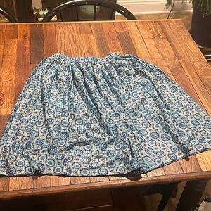 Blue Patterned Women's Skirt